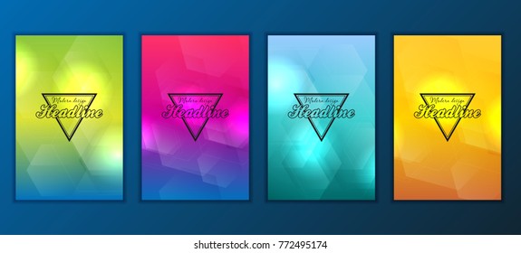 Modern Vector abstract brochure, report or flyer design template