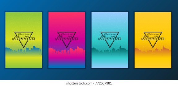 Modern Vector abstract brochure, report or flyer design template