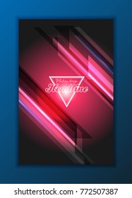 Modern Vector abstract brochure, report or flyer design template
