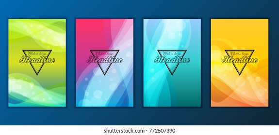 Modern Vector abstract brochure, report or flyer design template