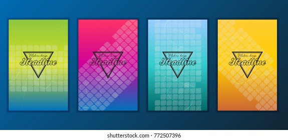 Modern Vector abstract brochure, report or flyer design template