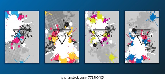 Modern Vector abstract brochure, report or flyer design template