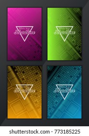 Modern Vector abstract brochure, report or flyer design template