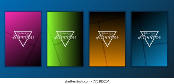 Modern Vector abstract brochure, report or flyer design template