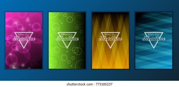 Modern Vector abstract brochure, report or flyer design template