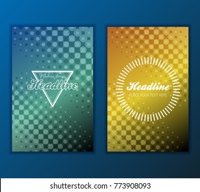 Modern Vector abstract brochure, report or flyer design template