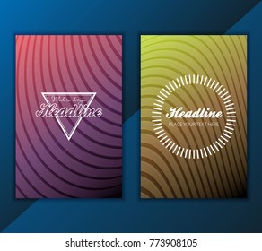 Modern Vector abstract brochure, report or flyer design template