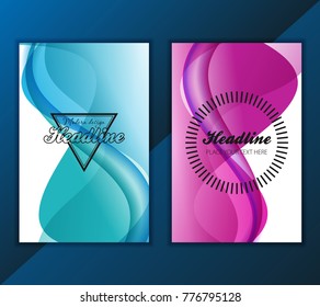 Modern Vector abstract brochure, report or flyer design template