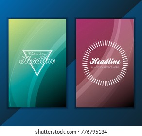 Modern Vector abstract brochure, report or flyer design template