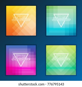 Modern Vector abstract brochure, report or flyer design template