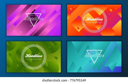 Modern Vector abstract brochure, report or flyer design template