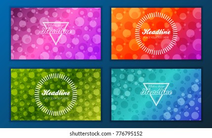Modern Vector abstract brochure, report or flyer design template
