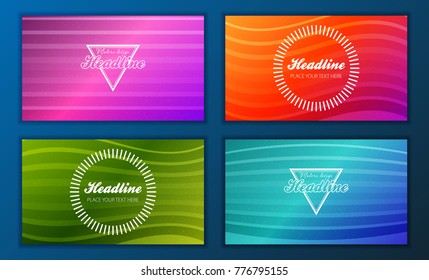 Modern Vector abstract brochure, report or flyer design template