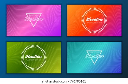 Modern Vector abstract brochure, report or flyer design template