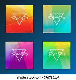 Modern Vector abstract brochure, report or flyer design template