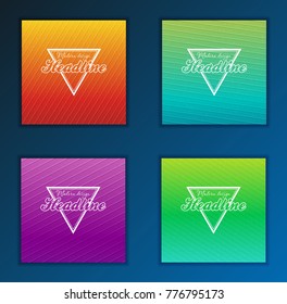 Modern Vector abstract brochure, report or flyer design template