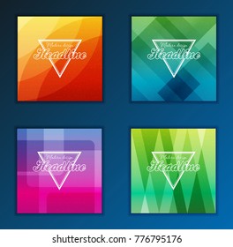 Modern Vector abstract brochure, report or flyer design template