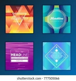 Modern Vector abstract brochure, report or flyer design template