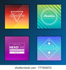 Modern Vector abstract brochure, report or flyer design template