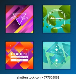 Modern Vector abstract brochure, report or flyer design template
