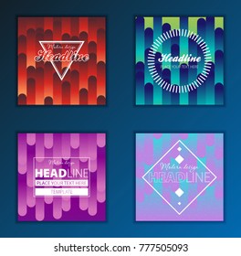 Modern Vector abstract brochure, report or flyer design template