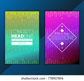 Modern Vector abstract brochure, report or flyer design template