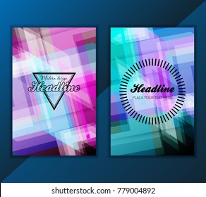 Modern Vector abstract brochure, report or flyer design template