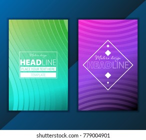 Modern Vector abstract brochure, report or flyer design template