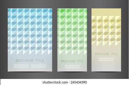 Modern vector abstract brochure. Stylish presentation of business poster. Design layout template. 