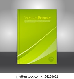 Modern vector abstract brochure. Stylish presentation of business poster. Business annual report cover template design.