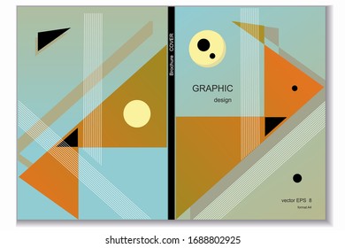 plantilla moderna de diseño geométrico vectorial abstracto, libro o folleto.