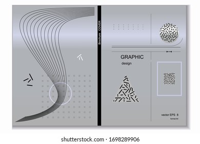 modern vector abstract cover, book or brochure geometric design template.