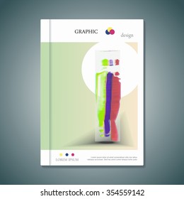 modern vector abstract cover, book or brochure design template.