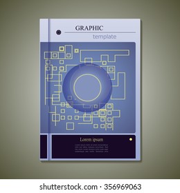 modern vector abstract cover, book or brochure design template.