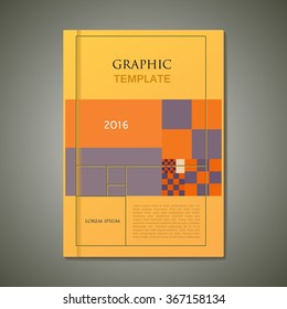 modern vector abstract cover, book or brochure design template.