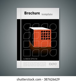 modern vector abstract cover, book or brochure design template.