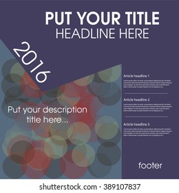 Modern vector abstract design template for brochure