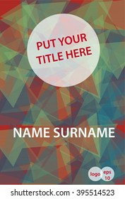 Modern Vector abstract design template for brochure