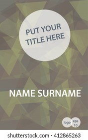 Modern Vector abstract design template for brochure