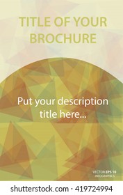 Modern Vector abstract design template for brochure