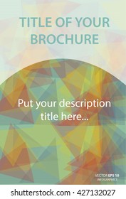 Modern Vector abstract design template for brochure