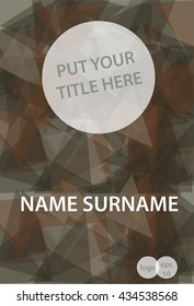 Modern Vector abstract design template for brochure