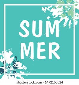 Modern vector abstract floral pattern. Hand drawn flowers. Creative fresh background. Perfect for invitations, cards, web design.