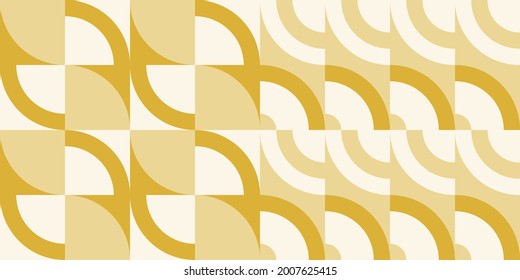 Modern vector abstract  geometric background with circles, rectangles and squares  in retro scandinavian style. Pastel colored simple shapes graphic pattern. Abstract mosaic artwork.