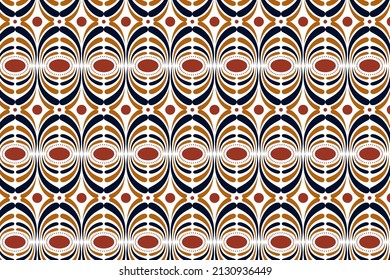 Modern vector abstract geometric background with circle and oval in retro Scandinavian style. Pastel colored simple shapes graphic pattern.