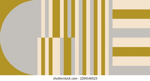 Fondo geométrico abstracto vectorial moderno con círculos, rectángulos y cuadrados en estilo catastrófico retro. Patrón gráfico de formas simples de color pastel. Resumen de arte en mosaico.