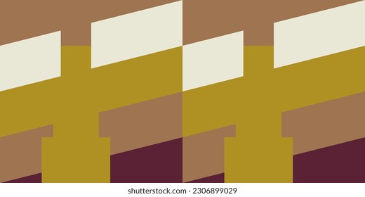 Modern vector abstract  geometric background with rectangles and squares  in retro scandinavian style. Pastel colored simple shapes graphic diagonal pattern. Abstract mosaic artwork.