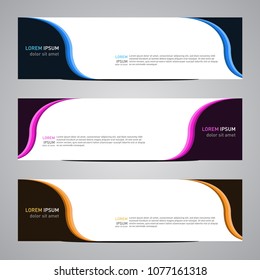 Modern vector abstract geometric design banner template