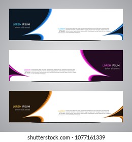 Modern vector abstract geometric design banner template
