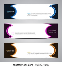 Modern vector abstract geometric design banner template